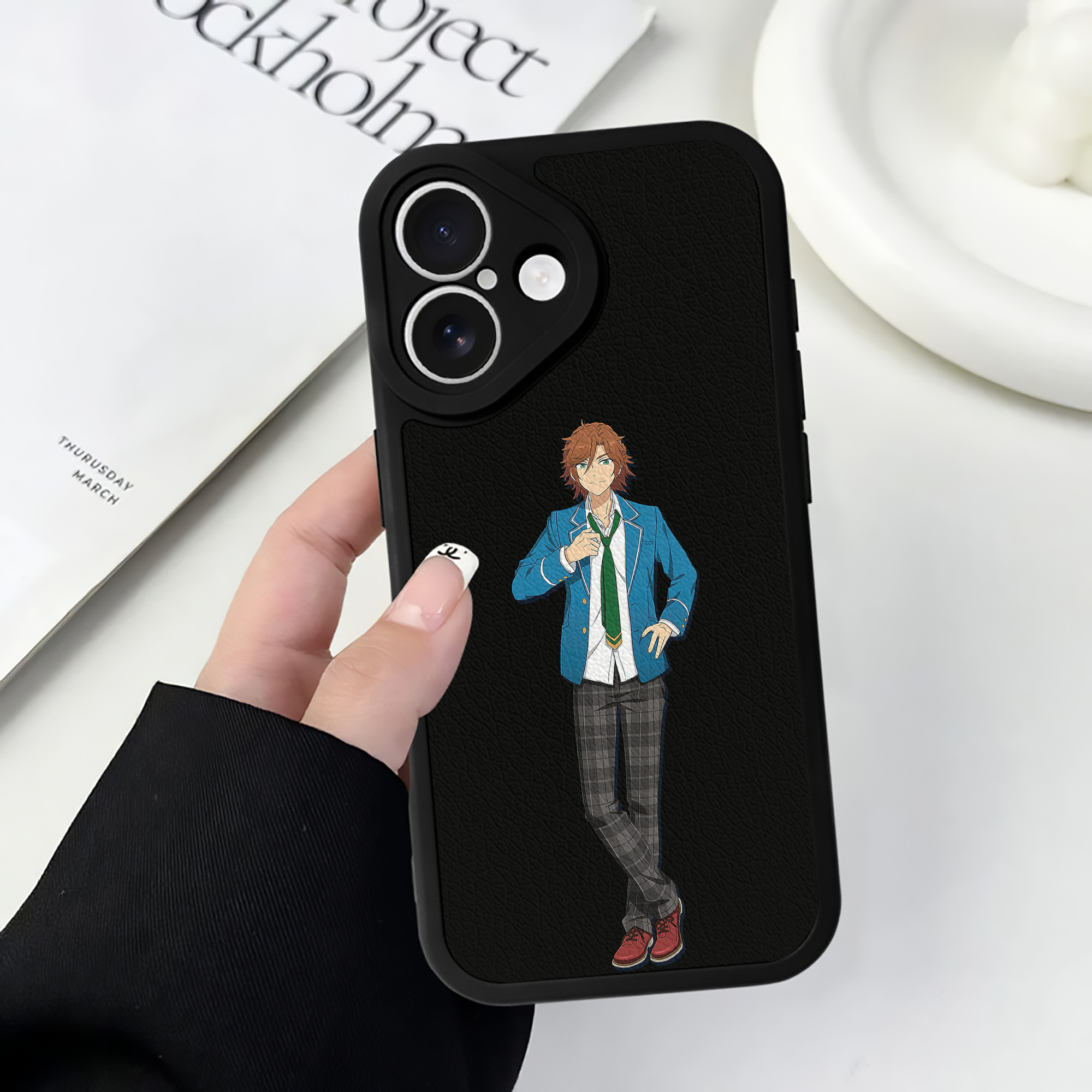 （画像用） あんさんぶるスターズ! Ensemble Stars 【iPhone 16シリーズ対応】シリコンスマホケース（レザー調） 材質：シリコン